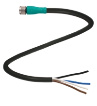 Pepperl&plus;Fuchs M8 Cordset; Female Straight; 4-Pin; 4-Wire; 10m PUR Cable